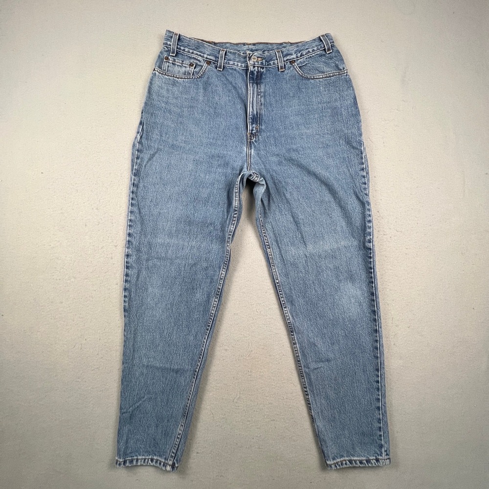 Levi's 550 Jeans Women 18W M Blue Relaxed Tapered Leg Vintage Mom Made in USA
